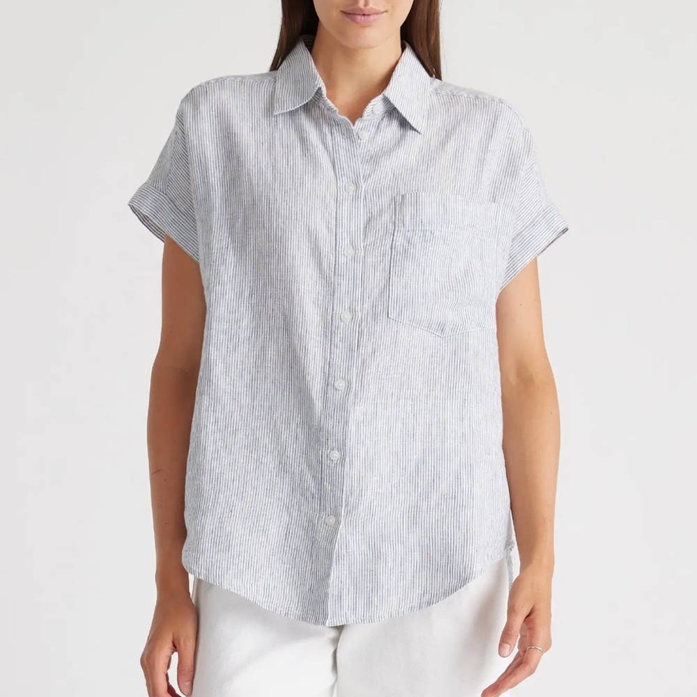 Quince 100% European Linen Camp Shirt